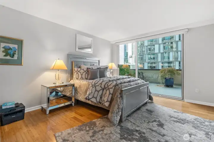 Tranquil retreat with abundant natural light.