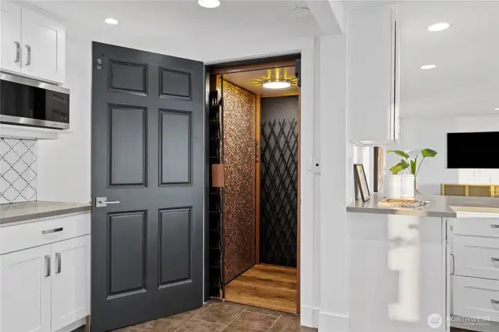 An elevator for convenient access to all levels