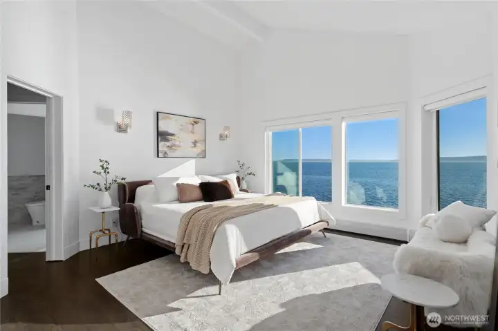 You'll never get tired of the views from this primary suite