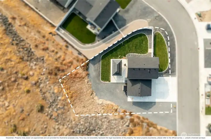 Large private lot.