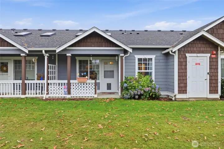 Front of 102 facing Correll Drive. Park in the back by the garage is best.