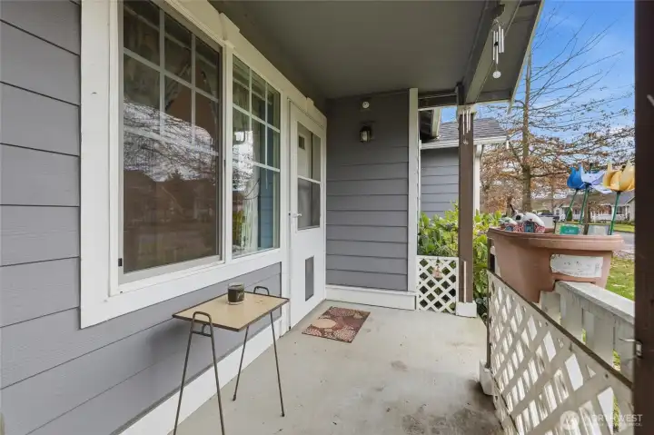 Front door facing Correll Drive.