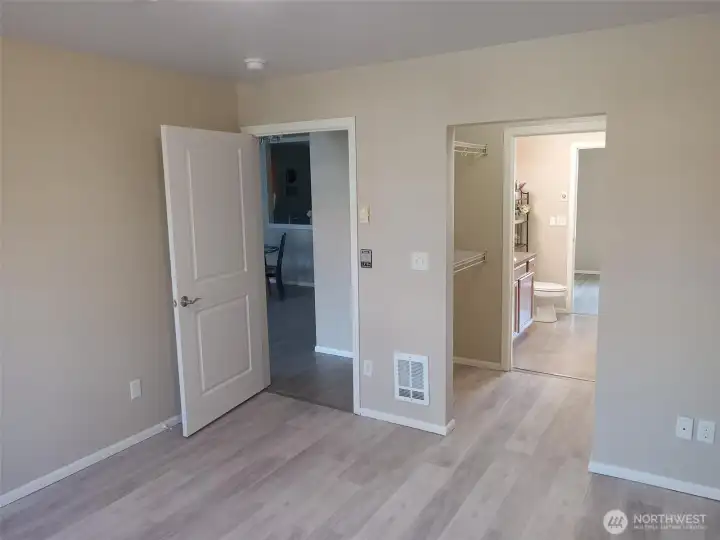 Main bedroom after new paint.