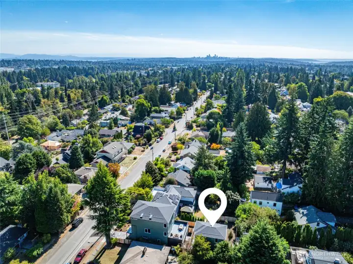 A 20 minute commute into Seattle.