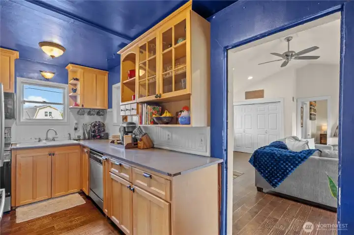 Kitchen with tons of potential.