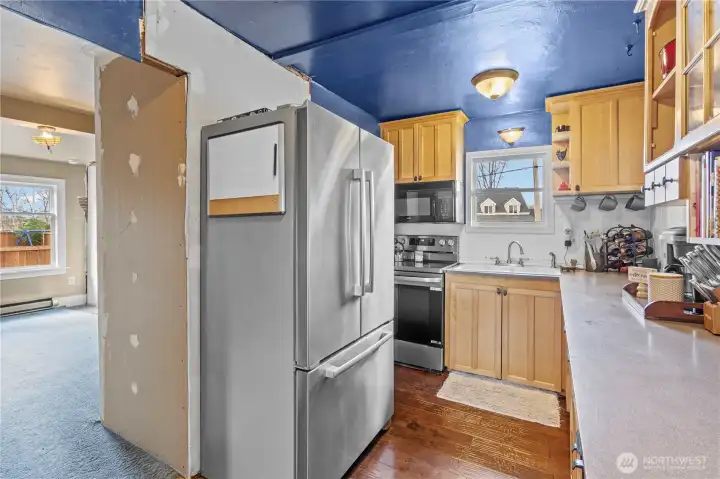 Kitchen with tons of potential.