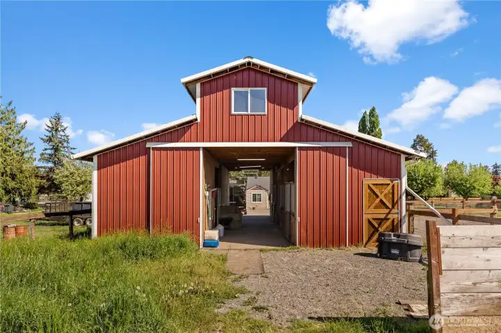 Back of barn