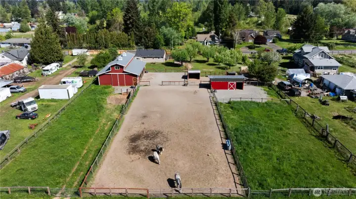 Riding area and pastures