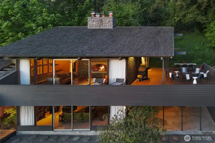 Up? Down? How about outside? 3 fireplaces to get cozy by. Up? Down? How about outside? 3 fireplaces to get cozy by.