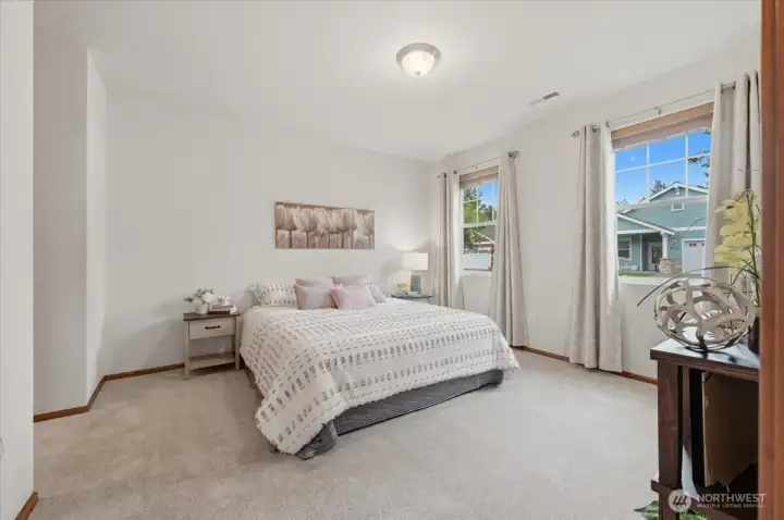 Generously sized primary suite.