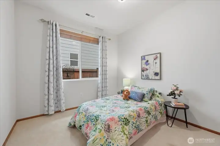 Bedroom with fabulous closet space