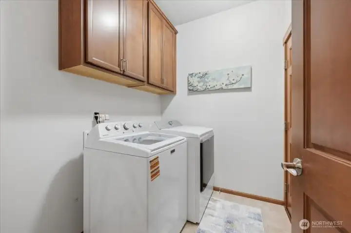 Utility room off of garage.