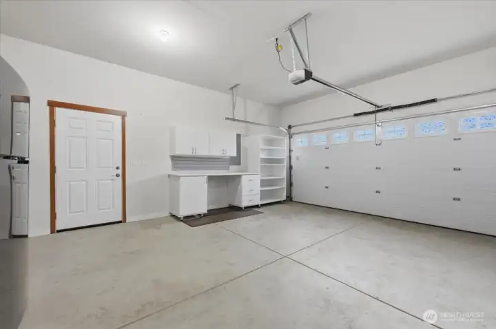 Garage has been completely finished.