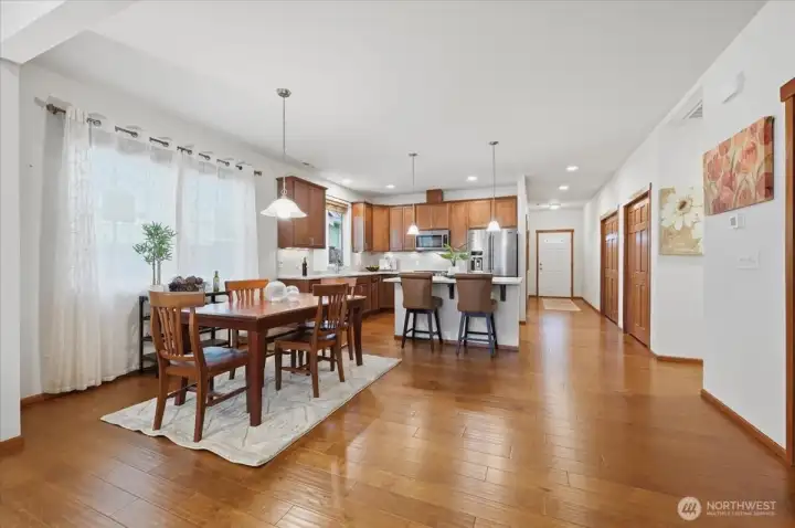 Another view of the open floor plan - notice all of the natural light.