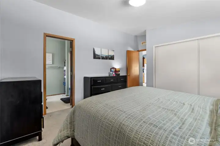 The primary has ample closet space and room for you furnishings. The primary has ample closet space and room for you furnishings.