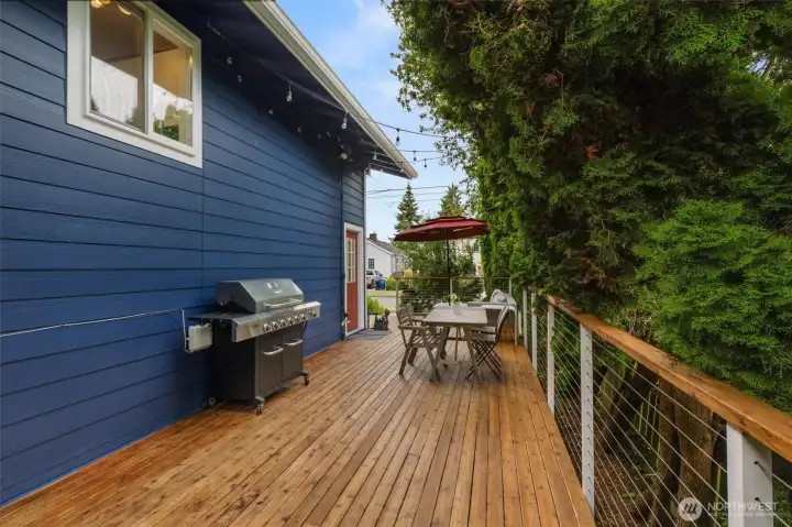 Newly renovated deck