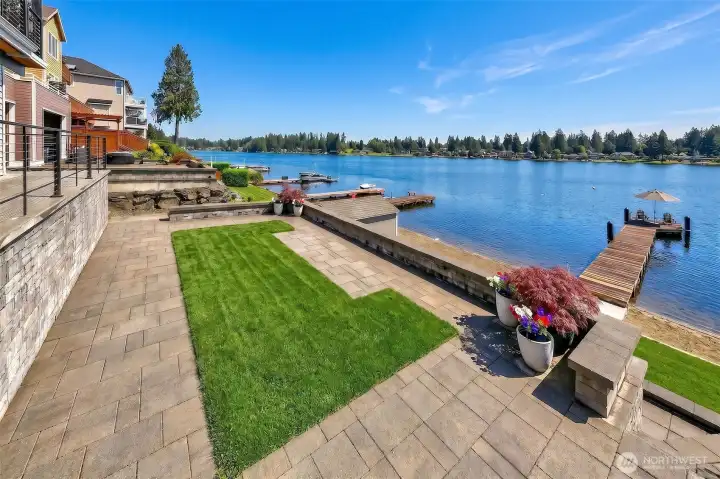 One of the terraced entertaining areas with sitting areas. One of the terraced entertaining areas with sitting areas.