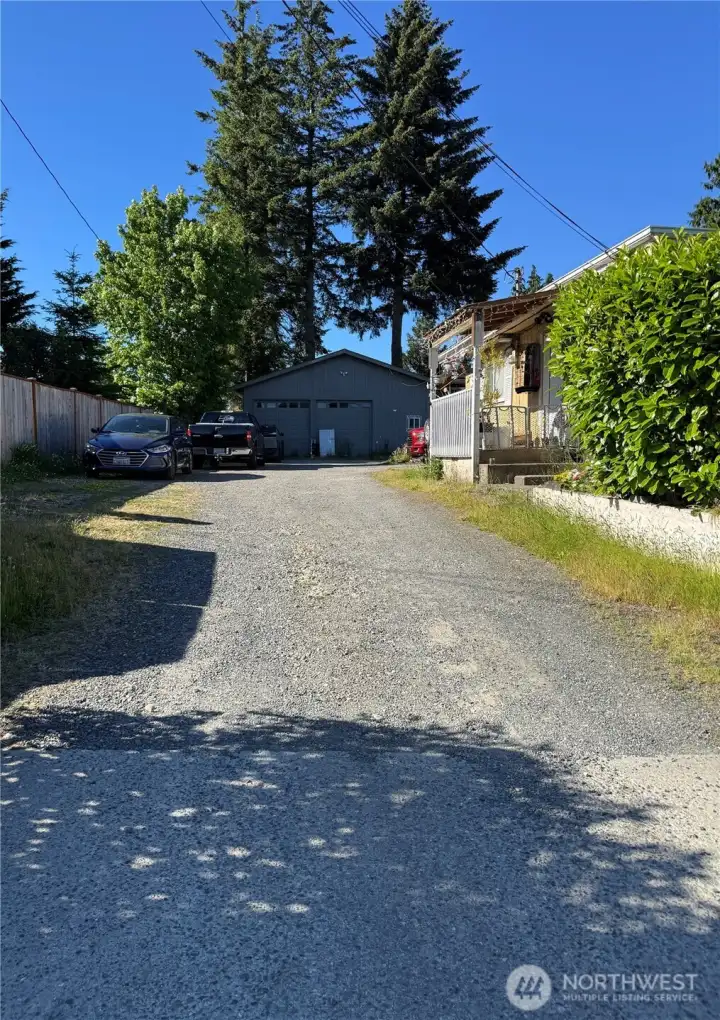 Driveway from 112th St Driveway from 112th St