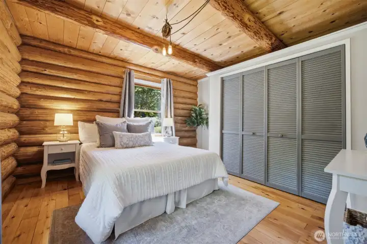 The primary bedroom is located on the main floor. The primary bedroom is located on the main floor.
