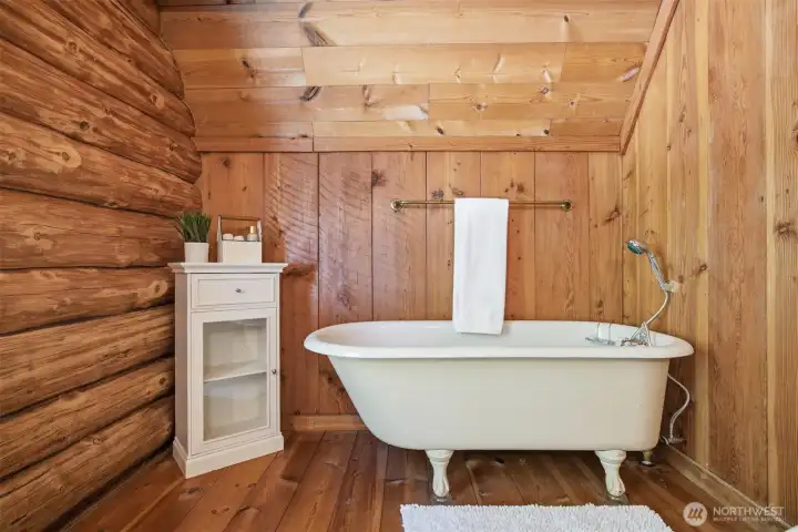 A second bathroom is located on the second floor. A second bathroom is located on the second floor.