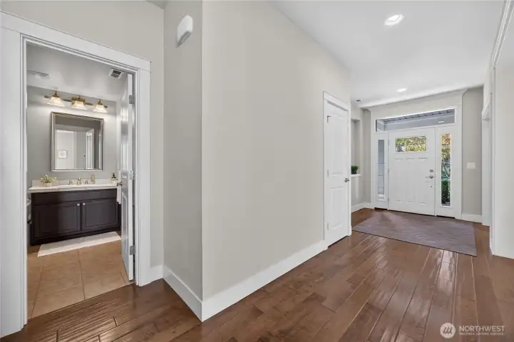 Main floor 3/4 bathroom-ideal for guests.