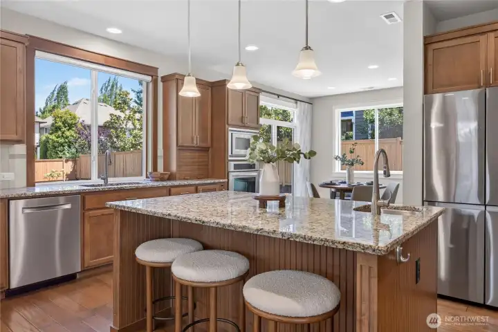 Another angle of this beautiful kitchen.