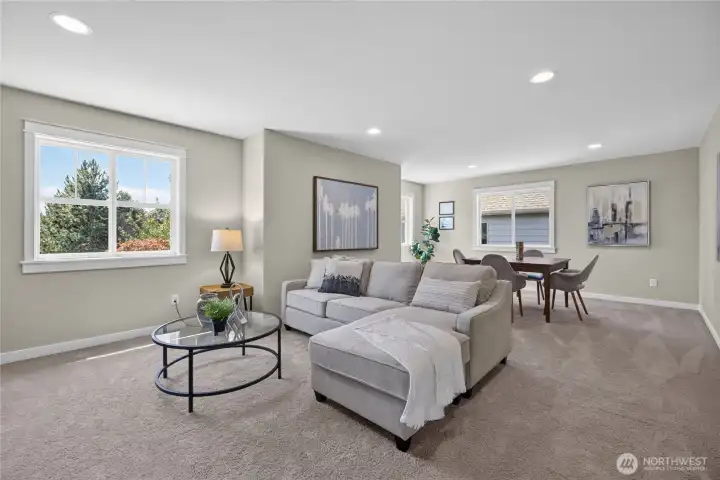 Oversized flexible room.