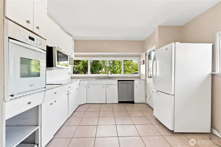 Kitchen with Ceramic Tile Floors