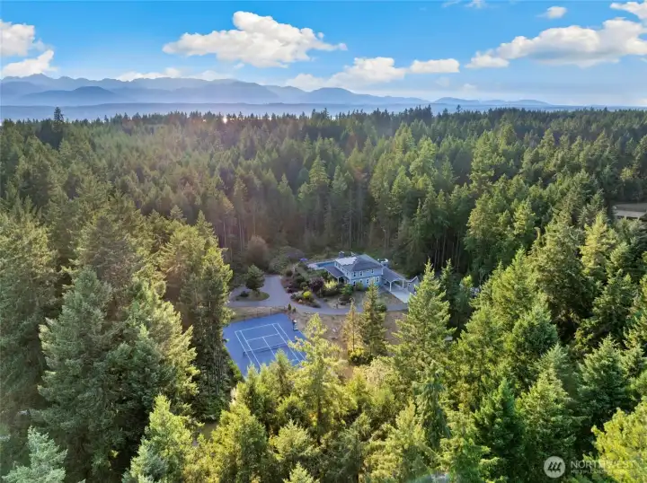 Overview of property, looking West.