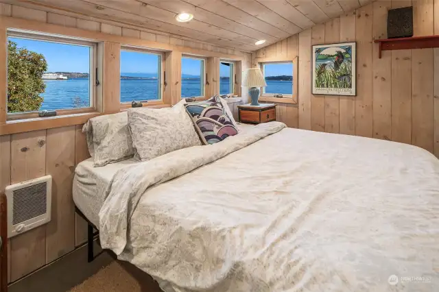 Nice bedroom with views to the south and east.