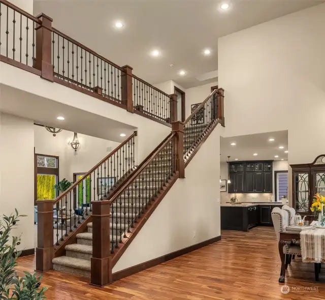 Gorgeous real hardwoods on the main floor