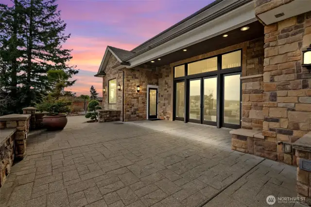 As you step onto the patio, a wave of tranquility washes over you, offering a peaceful escape from the energy inside with the pool players and movie watchers. The captivating views seem to speak to the soul, bringing a sense of calm that only nature can provide.