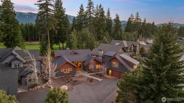 Aerial view of home