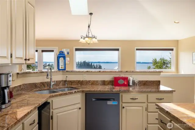 Gourmet kitchen with top end appliances