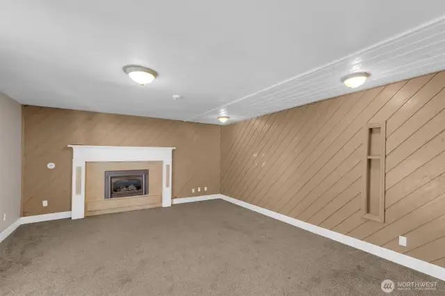View of the family room as you enter from the kitchen