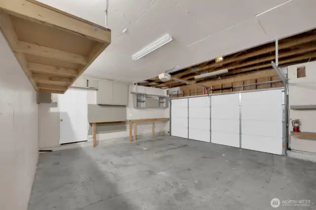 Interior of the garage