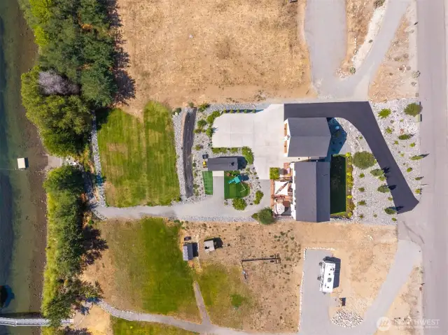 .84 of an acre.
