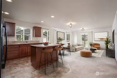 With virtual staging it might look more like this….