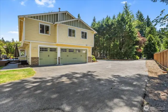 Three car garage