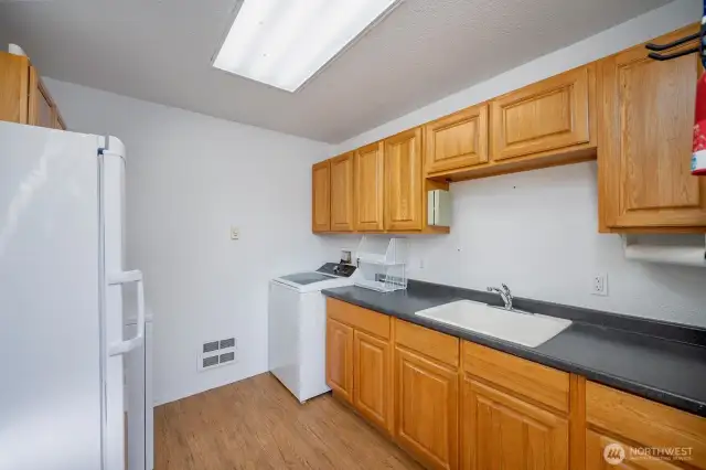 Laundry Room with Storage and Freezer