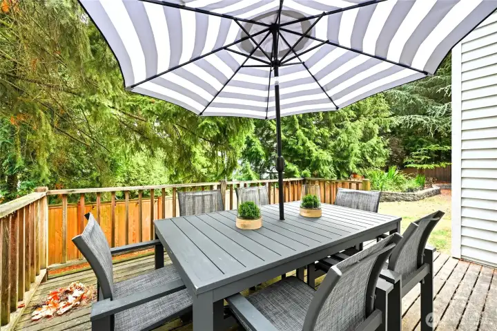 This handy deck will be rebuilt before closing. Permit is nearly approved!