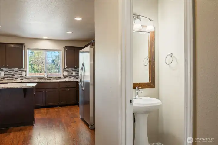 Half bath downstairs