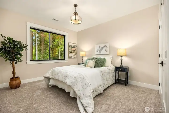Spacious room, large double door closets, oversized windows and quality wall-to-wall carpeting with extra thick padding
