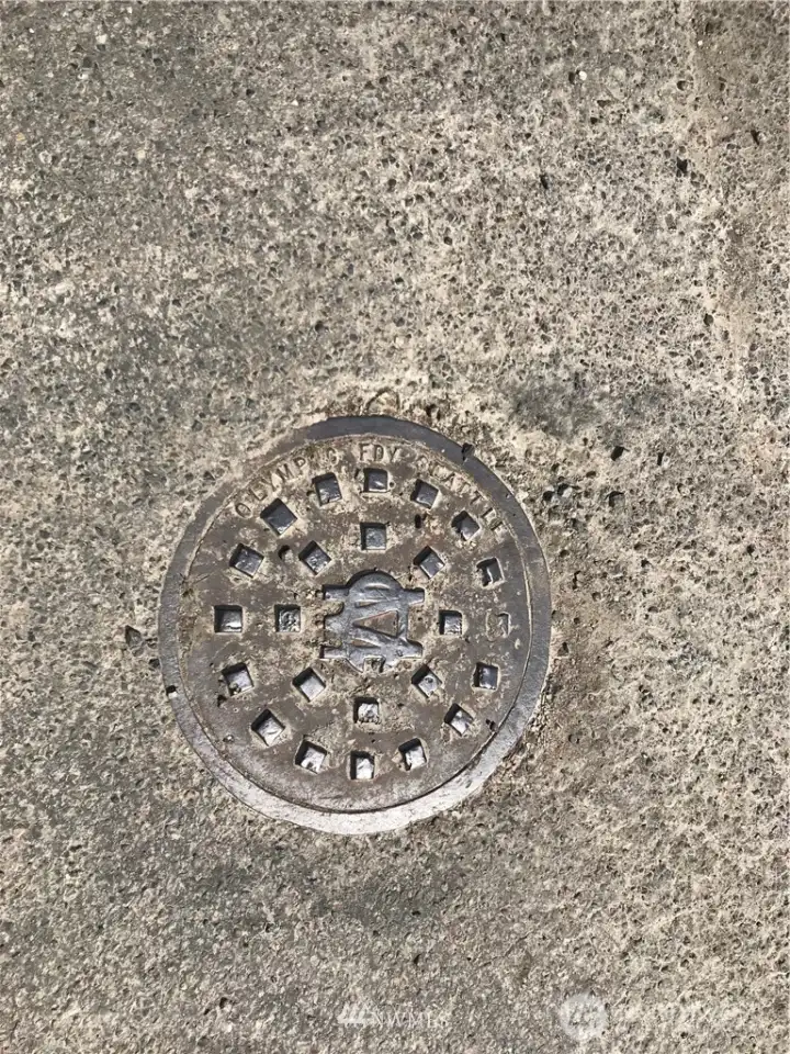 Utilities are in the street