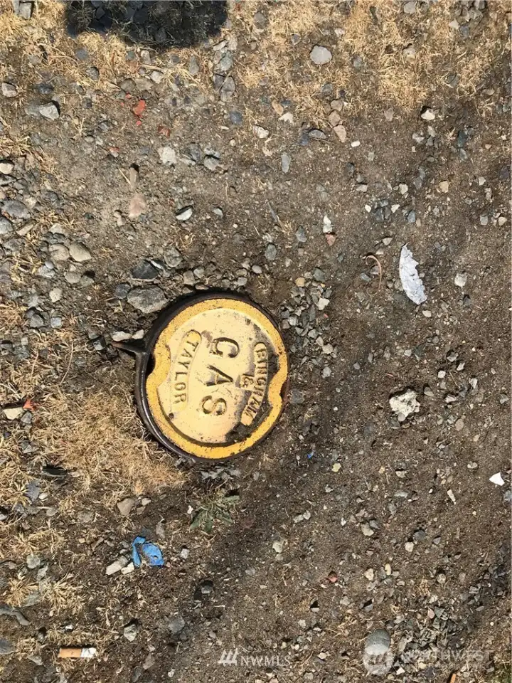 Utilities are in the street