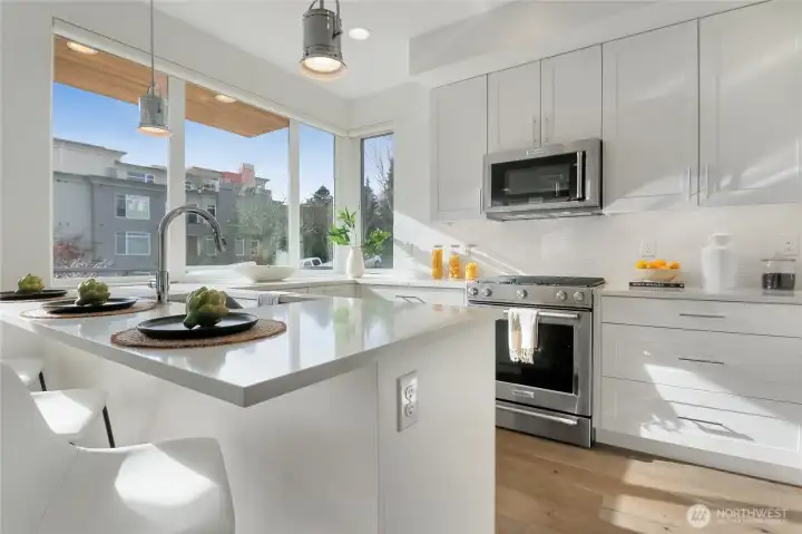 Beautiful finishes and functionality make the kitchen a dream.