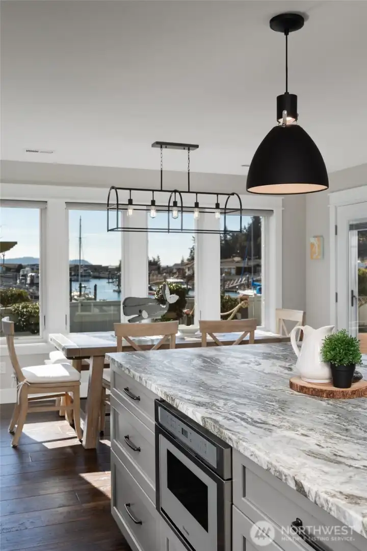 Built-in microwave in island