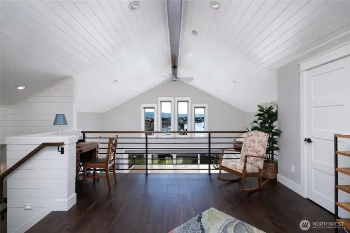 Loft with large walk in closet