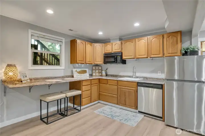 And a great bar, snack center space....