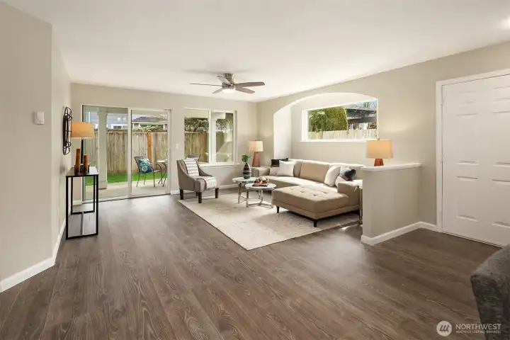 This great room design allows for maximum space for your enjoyment